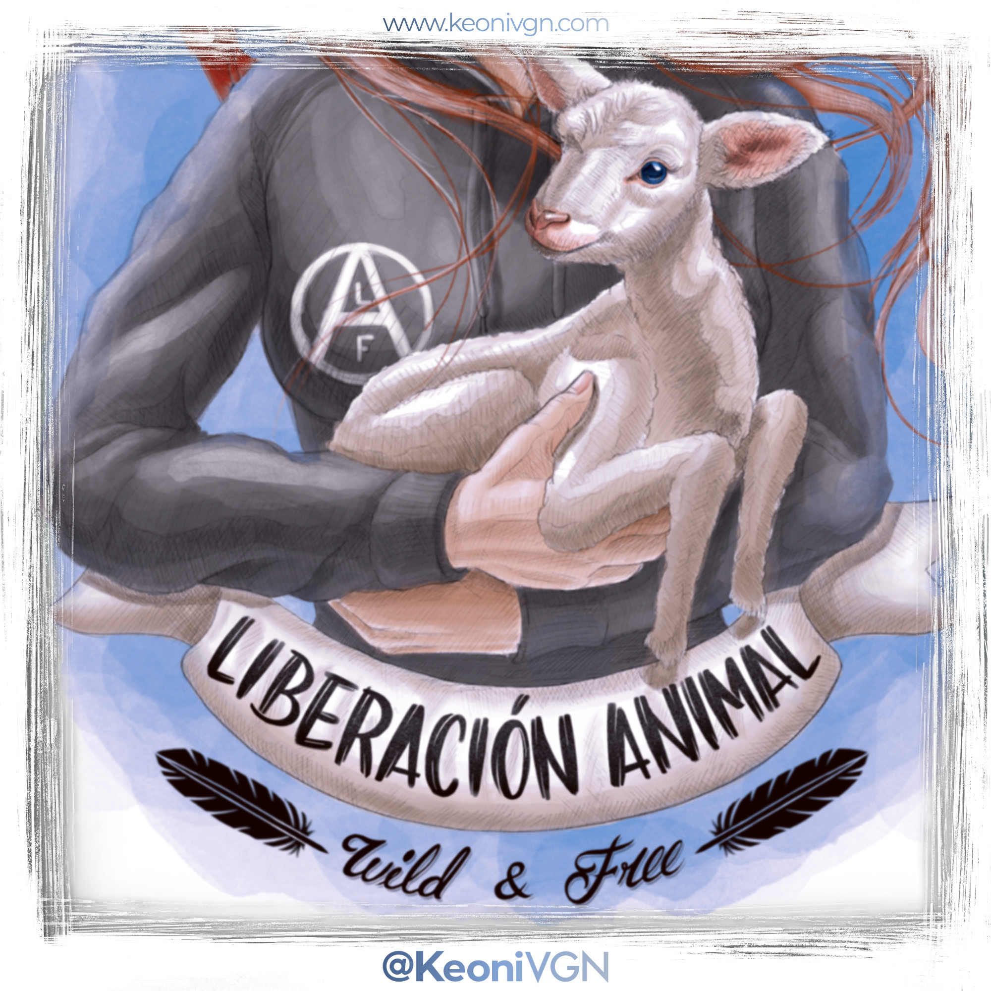 Ilustración - Activista Liberación Animal