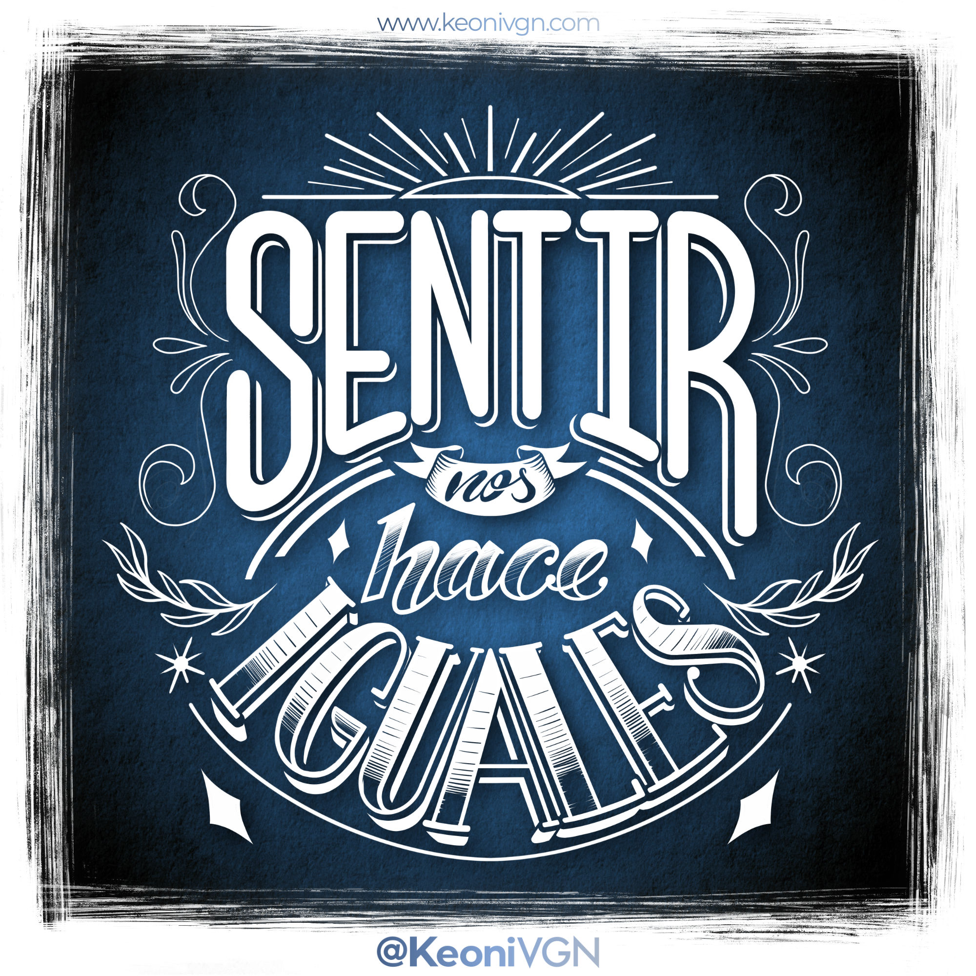 proyecto LETTERING SENTIR NOS HACE IGUALES