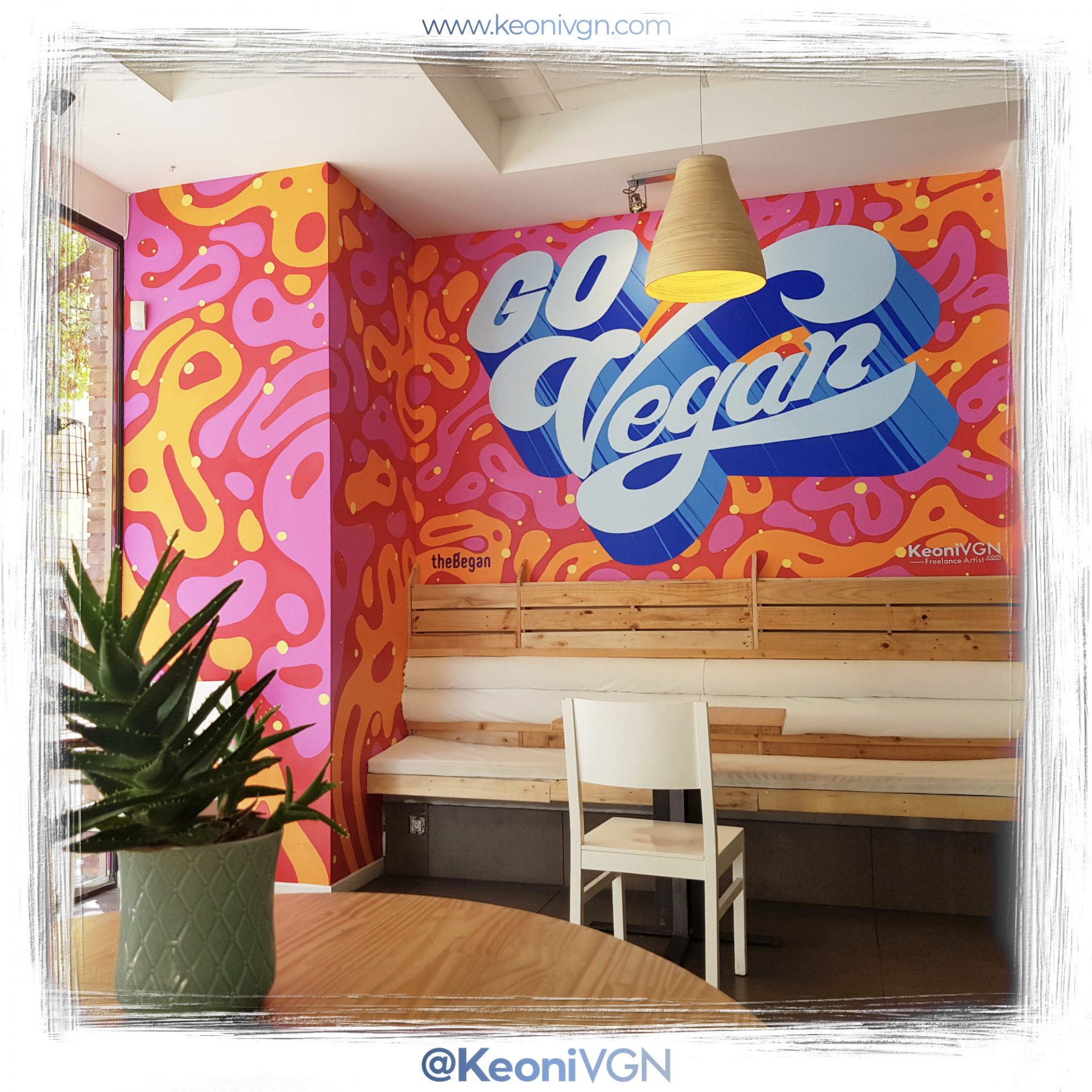 Lettering “Go Vegan” 1