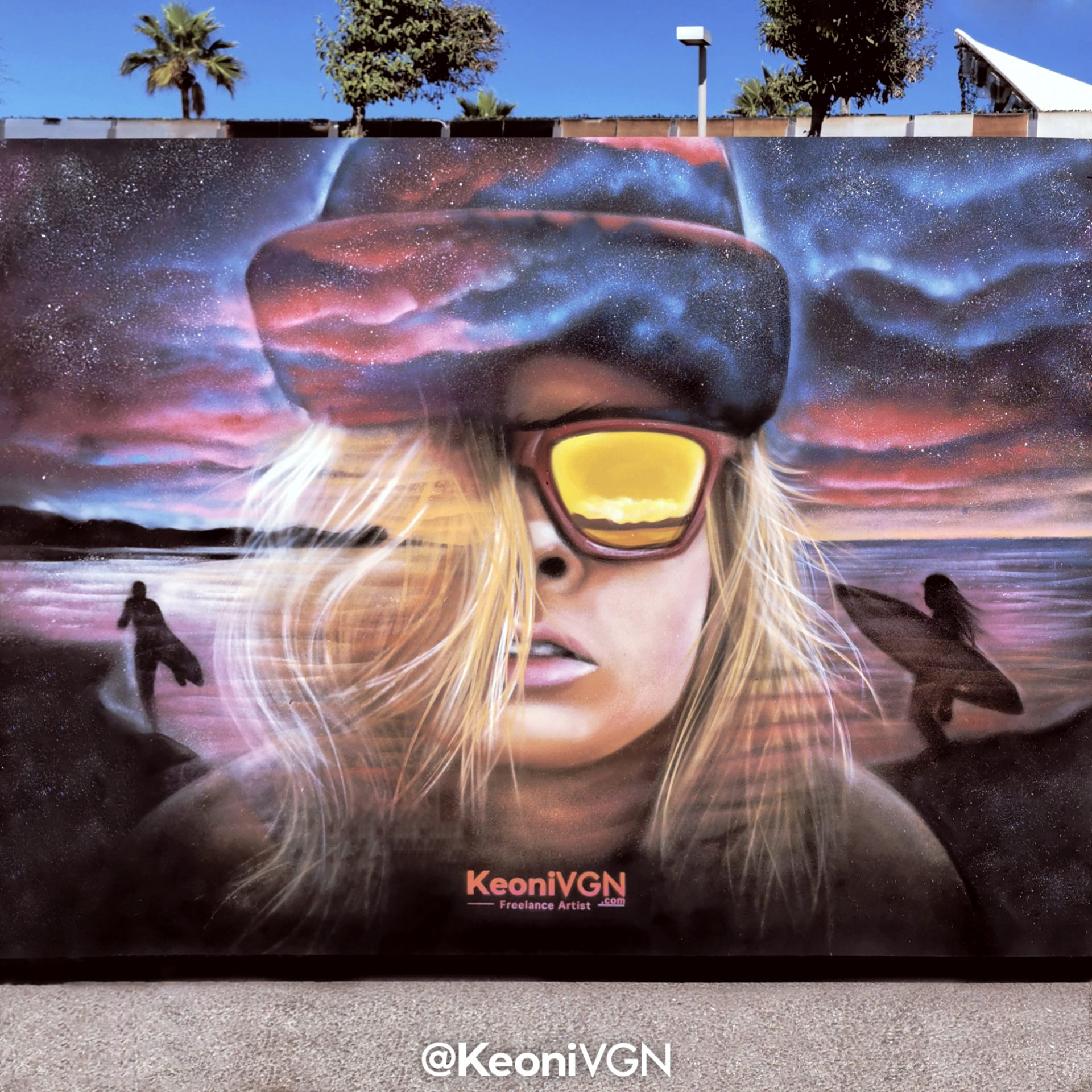 Mural The sky is the limit, obra de Keoni VGN