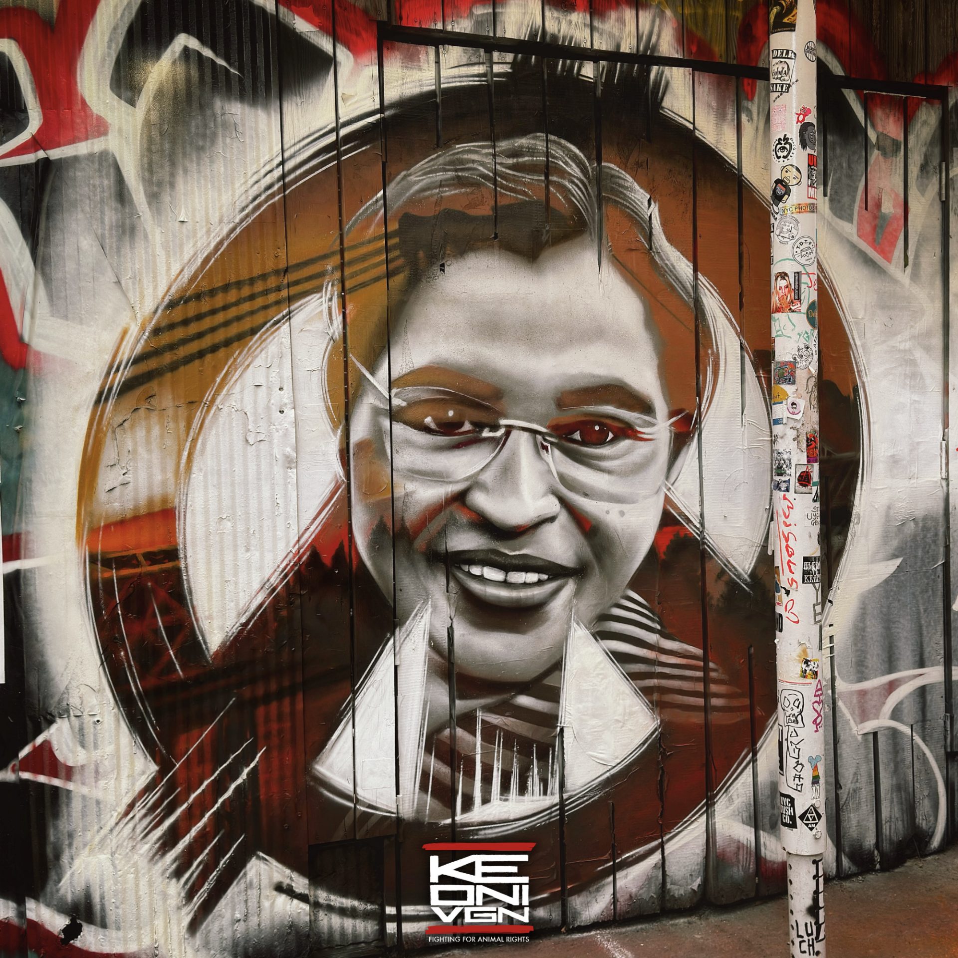 Mural Rosa Parks, Symbol of Resistance, obra de Keoni VGN